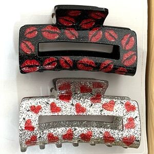 💘 Valentine’s Day Heart Claw Clips | Set of 2 | $5